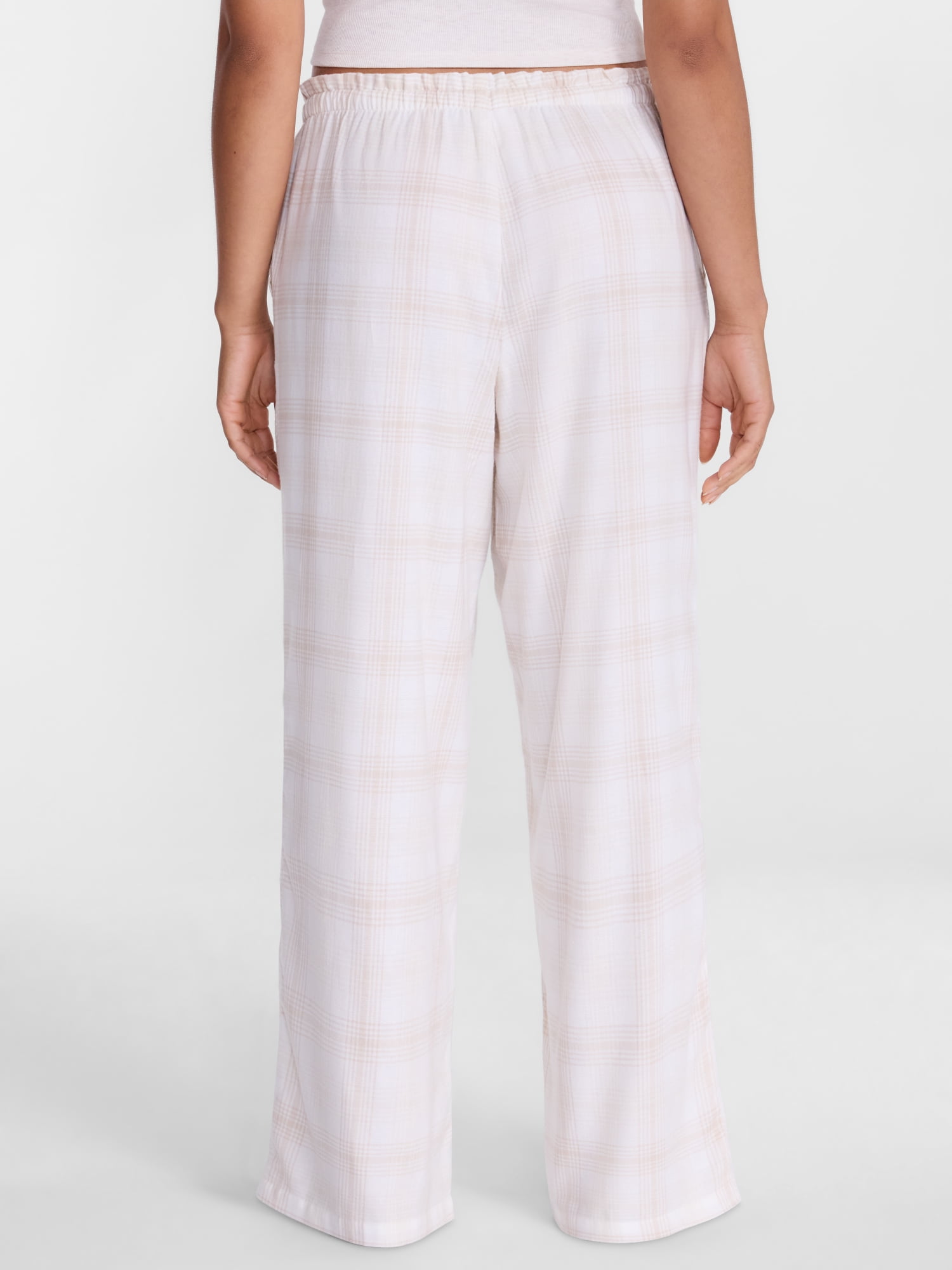Joyspun Women's Flannel Sleep Pants, 30” Inseam, Sizes XS-3X