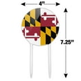 thumbnail image 2 of Acrylic Maryland State Flag Cake Topper Party Decoration for Wedding Anniversary Birthday Graduation, 2 of 6