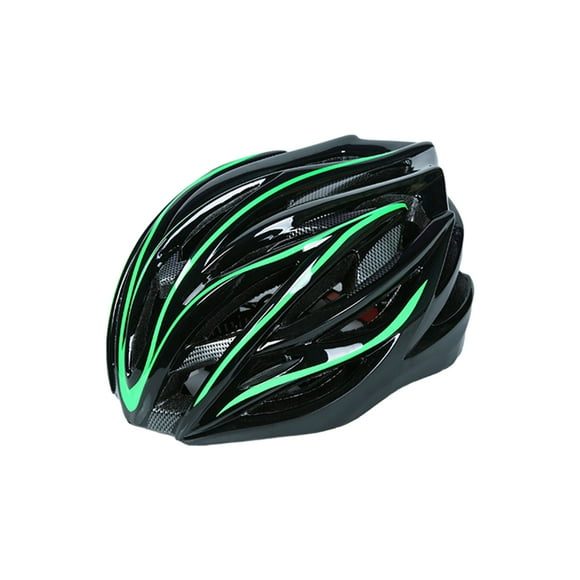 Casco de ciclismo ligero ajustable Naiovety verde negro tamaño libre