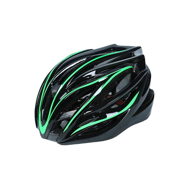 Casco de ciclismo ligero ajustable Naiovety verde negro tamaño libre