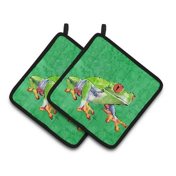 Frog Pair of Pot Holders, 7.5 x 3 x 7.5 in.