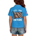 thumbnail image 7 of CCRFTGI 250 Anniversary USA Flag Polo Shirts for Child Girls Boys Size 7 School Uniform America Flag freedom Shirt Golf Lapel Button Collared Polo Quick Dry Summer T-Shirts Blue 11-12 Years, 7 of 7