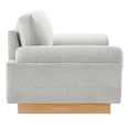 thumbnail image 2 of Modway Oasis Upholstered Fabric Sofa with Bolster Armrests in Light Gray, 2 of 3