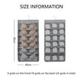 thumbnail image 2 of Dual-Sided Hanging-Organizer Underwear-Underpants Wardrobe Storage Rotating Hanger Storage Bag for Bra Underwear Jewelry Ties Cosmeticsgray, 2 of 5