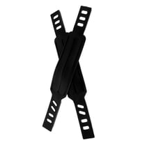 Black PP Adjustable Exercise Bike Pedal Straps for Gym Use Anti Slip Design 2pcs Universal Fit for Bike Pedals