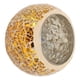 thumbnail image 4 of Portavelas de mosaico hecho a mano, exquisito y romántico candelabro de cristal dorado, portavelas para mesa de comedor, 4 of 8