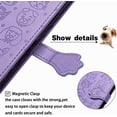 thumbnail image 6 of Crossbody Wallet Cell Phone Case for Samsung Galaxy S22,Cute Cat Dog Cartoon Style Flip Case Cover with Removable Lanyard Strap for Samsung Galaxy S22 MGG Purple, 6 of 14