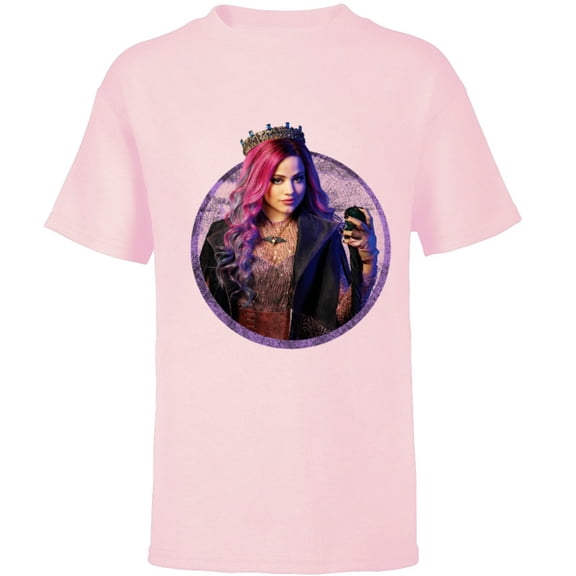 Disney Descendants 3 Audrey - Short Sleeve T-Shirt for Kids -Customized-Soft Pink