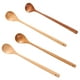 thumbnail image 3 of 4 cucharas de madera de mango largo para sopa y gachas (colores surtidos), 3 of 7
