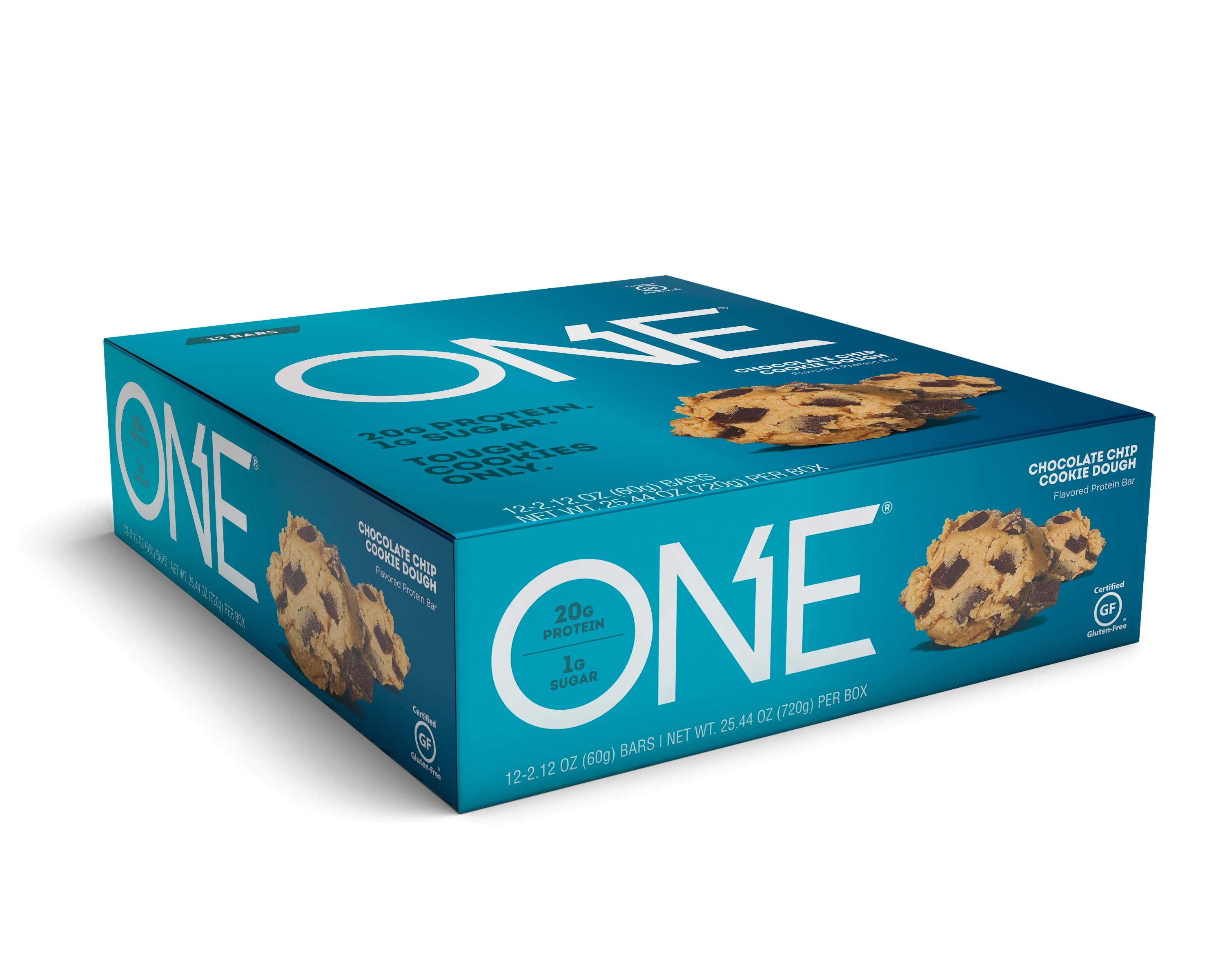 ONE Brands Protein Bar, Chocolate Chip Cookie Dough, 20g Protein, 12 Count