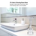 thumbnail image 2 of 1Pc Man’s Shaving Razor Stand Holder Aluminum Alloy Safety Razor Base Shaving Razor Accessory, 2 of 5