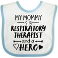 thumbnail image 3 of Inktastic My Mommy is a Respiratory Therapist and a Hero Boys or Girls Baby Bib, 3 of 4