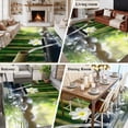thumbnail image 5 of 6'x9' Area Rugs, Zen Stones Water Flowing Indoor Outdoor Area Rug for Living Room Bedroom, Floral Green Forest Washable Bathroom Rugs Kitchen Floor Carpet Mats Home Decor Aesthetic, 5 of 8