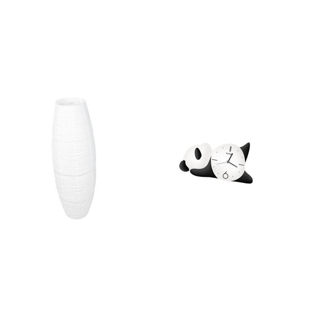 Lámpara De Pie Con Pantalla De Panda Sencilla, Moderna Y Bonita, Con Jaula Protectora Para Bombillas De Papel. Práctica Y Resistente, Ideal Para Decorar El Hogar: Dormitorio, Sala De Estar U