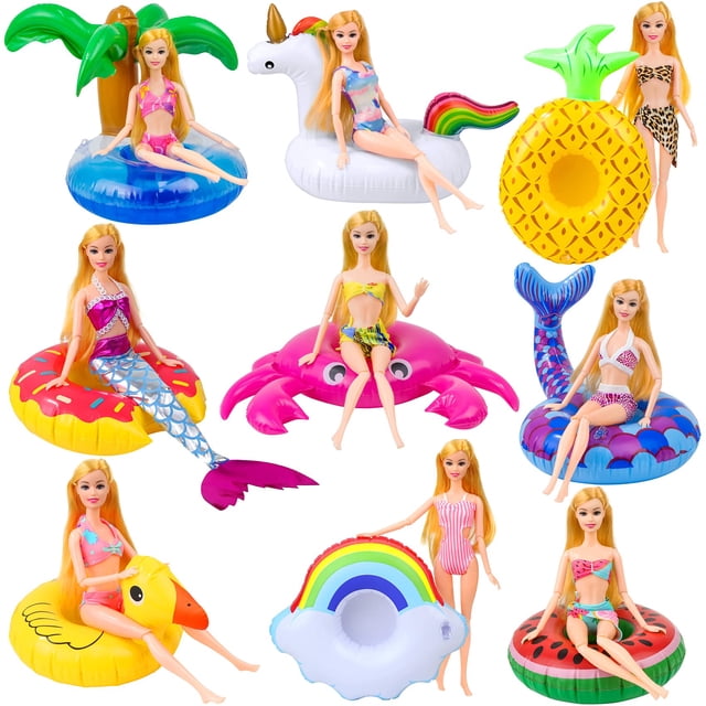 Set de accesorios de natación UNICORN ELEMENT para muñecas de 11.5 pulgadas