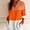 Orange, variant on Purcolt Button Down Shirts for Women Dressy Casual Color Block Collared Long Sleeve Shirts Comfot Loose Fit Stripes Blouses Business Work Office Tunic Tops