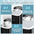 Nugget Ice Maker Countertop, Portable Crushed Sonic Ice Machine, Self