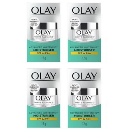 Olay White Radiance Light Perfecting Day Cream, Advanced Whitening Moisturizer, 12g (0.5 Oz) (Pack of