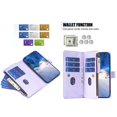 thumbnail image 4 of for iPhone 13 Pro Zipper Wallet Case with Wrist Hand Strap & Card Slots Holder, Business PU Leather Shockproof Flip Kickstand Purse Protective Cover Case for iPhone 13 Pro, Purple, 4 of 9