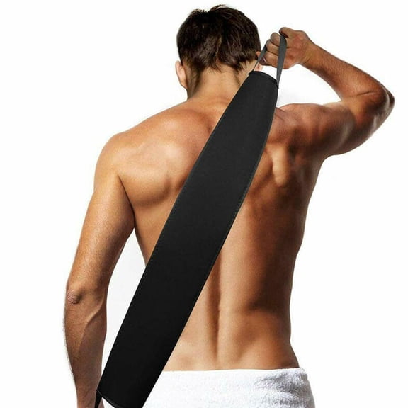 SharkTRUE 1Pack Pull back strip, long bathing belt, loofah, bath towel, rub back and exfoliate 26.7“*4.3”