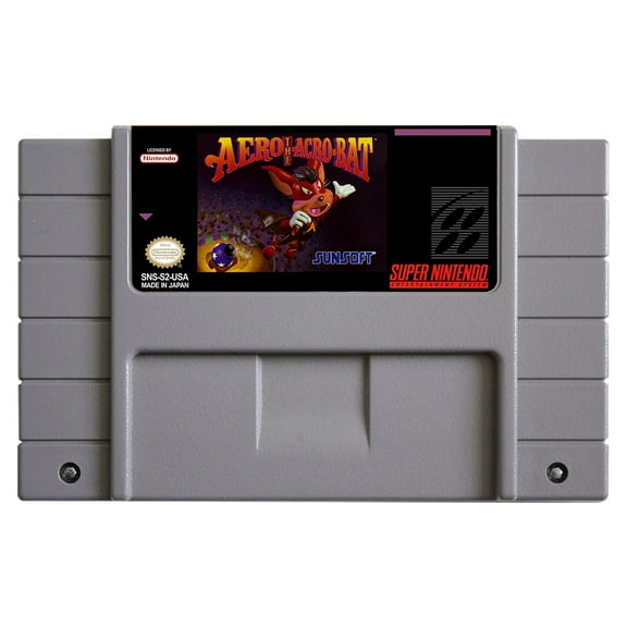 SNES Games Cartridge Aero the Acro-Bat