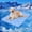Blue, variant on Areker Dog Cooling Mat 32"x44", Upgraded Thick Cooling Pad for Dogs, Arc-Chill Color Changing Self-Cooling Mat with Q Max>0.5, Non-Slip Waterproof Portable Pet Mat for Dogs