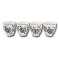 thumbnail image 2 of Pack Of 4 Japanese Sakura Cherry Blossom White Crane Ceramic Tea Cups Teacups, 2 of 5
