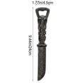 thumbnail image 2 of Vintage Cast Iron Kitchen Utensil Wall Decor, Spoon Fork Bottle Opener Set, Rustic Farmhouse Anti-Rust Art Ornament, for Kitchen Dining Room Wall Decor, Silver-C, 2 of 6