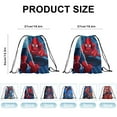 thumbnail image 5 of 12 Pcs Spidem-an Candy Drawstring Bag Drawstring Goodie Favor Bags for Boys and Girls Cartoon Birthday Party Decorations 27x34cm, 5 of 5