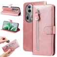 thumbnail image 1 of Estuche de Cuero PU con Cierre para OPPO Reno 11 5G , Funda Protectora con Billetera y Correa, 1 of 6
