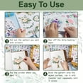 thumbnail image 4 of 3 Sheet Flower Rub on Transfers for Crafts Furniture Sticker Butterfiy Rub on Transfer for Crafts Decals Rub on Transfer for Furniture Crafts DIY Home Decor Waterproof 5.9x11.8 Inch, 4 of 9