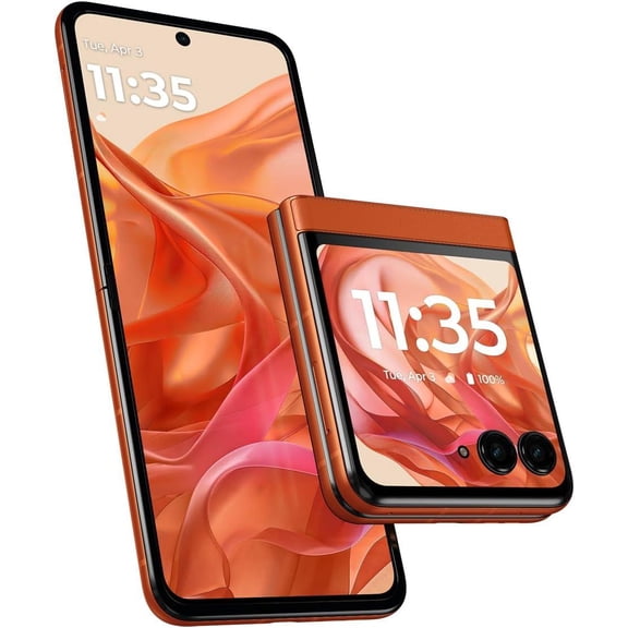 Restored Motorola Razr 50 - Carrier Unlocked - 256GB Spritz Orange
