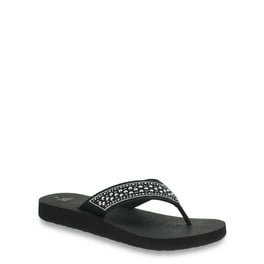 Hari Mari Women's Dunes Flip Flops - Memory Foam & Arch Support, All-Weather Comfort For Beach & Pool