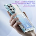 thumbnail image 6 of Decase Transparent Wallet Case for Samsung Galaxy S25 Ultra,Wallet Case with Card Holder Kickstand Card Holder Clear Hard+PC Soft TPU Hybrid Shockproof Cover for Galaxy S25 Ultra Phone Case,Blue, 6 of 7