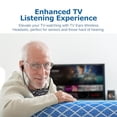 thumbnail image 5 of Sistema de auriculares inalámbricos digitales TV Ears: control de volumen personal, silencioso a alto, compatible con la mayoría de marcas de televisores, ideal para personas mayores y con problemas d, 5 of 5