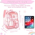 thumbnail image 2 of Mochila transparente PIG PIG GIRL para la escuela, la universidad, el trabajo y los viajes, 2 of 9