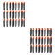 thumbnail image 2 of Bewildely Reemplazo de repuesto de juguete de tiro para niños de 80 piezas, juguetes de EVA reutilizables para interiores, accesorio de juguete naranja negro 2Conjunto, 2 of 6