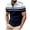 Dark Blue, variant on Enridrech Men's Collared Shirts Casual Stylish Short Sleeve Tops for Men Comfortable Stretch Color Block Shirt