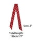thumbnail image 2 of INSPIRE CHIC Bufanda delgada de seda con lunares, cinturón, larga y estrecha, accesorio para el asa del bolso Rojo L, 2 of 6