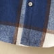 thumbnail image 4 of Abrigo De Invierno Para Niños Pequeños Niños Prendas De Abrigo Chaquetas Camisa De Franela Chaqueta A Cuadros Manga Larga Solapa Botón Abajo Camisas Abrigos Otoño Tops Azul Odeerbi LM103-6572, 4 of 9