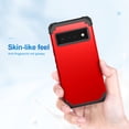 thumbnail image 2 of For Google Pixel 6 Pro Case, Slim Dual Layer 3 in 1 Heavy Duty Protection Hybrid Hard PC Soft Silicone Rugged Bumper Anti Slip Full-Body Protective Cases for Google Pixel 6 Pro 2021, Red, 2 of 6