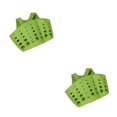 thumbnail image 4 of Advancent 1 unidad de doble bolsillo con ventosa para fregadero, escurridor de esponja, escurridor, cesta de almacenamiento, utensilio de cocina, verde 2Conjunto, 4 of 6