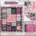 thumbnail image 2 of 50th Birthday Blanket Gifts for Women 60”X50”, Unique Happy 50th Birthday Throw Blanket, 50 Years Old Birthday Gifts Ideas for Mom, Wife, Sister, Friends, (50th Birthday), 2 of 5