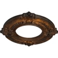 thumbnail image 3 of Ekena Millwork 9"OD x 4 1/8"ID x 5/8"P Benson Ceiling Medallion (Fits Canopies up to 4 1/8"), Hand-Painted Rust, 3 of 7
