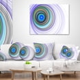 thumbnail image 4 of Designart Endless Tunnel Purple Ripples - Abstract Throw Pillow - 18x18, 4 of 5
