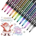 thumbnail image 4 of Double Line Outline Markers - Glitter Pens for Highlighting & Art Projects, Double Line Outline Markers Marker Pens For Highlighting Pens Painting Glitter Pens For Guest Book, 4 of 6