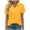 Yellow, variant on Tqcoqu Women's Short Sleeve Shirts Lightweight Button Down Shirt/Beach Cover Up & Casual Polos Tops,A-Black Women's S-XXL