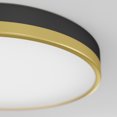 thumbnail image 3 of Artika Kent Modern LED Flush Mount Ceiling Light Fixture, Black and Gold, 3 of 5