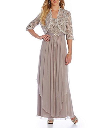 R&m richards sequin shop lace jacket dress