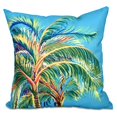 thumbnail image 2 of Simply Daisy 16" x 16" Vacation Floral Print Pillow, Blue, 2 of 2
